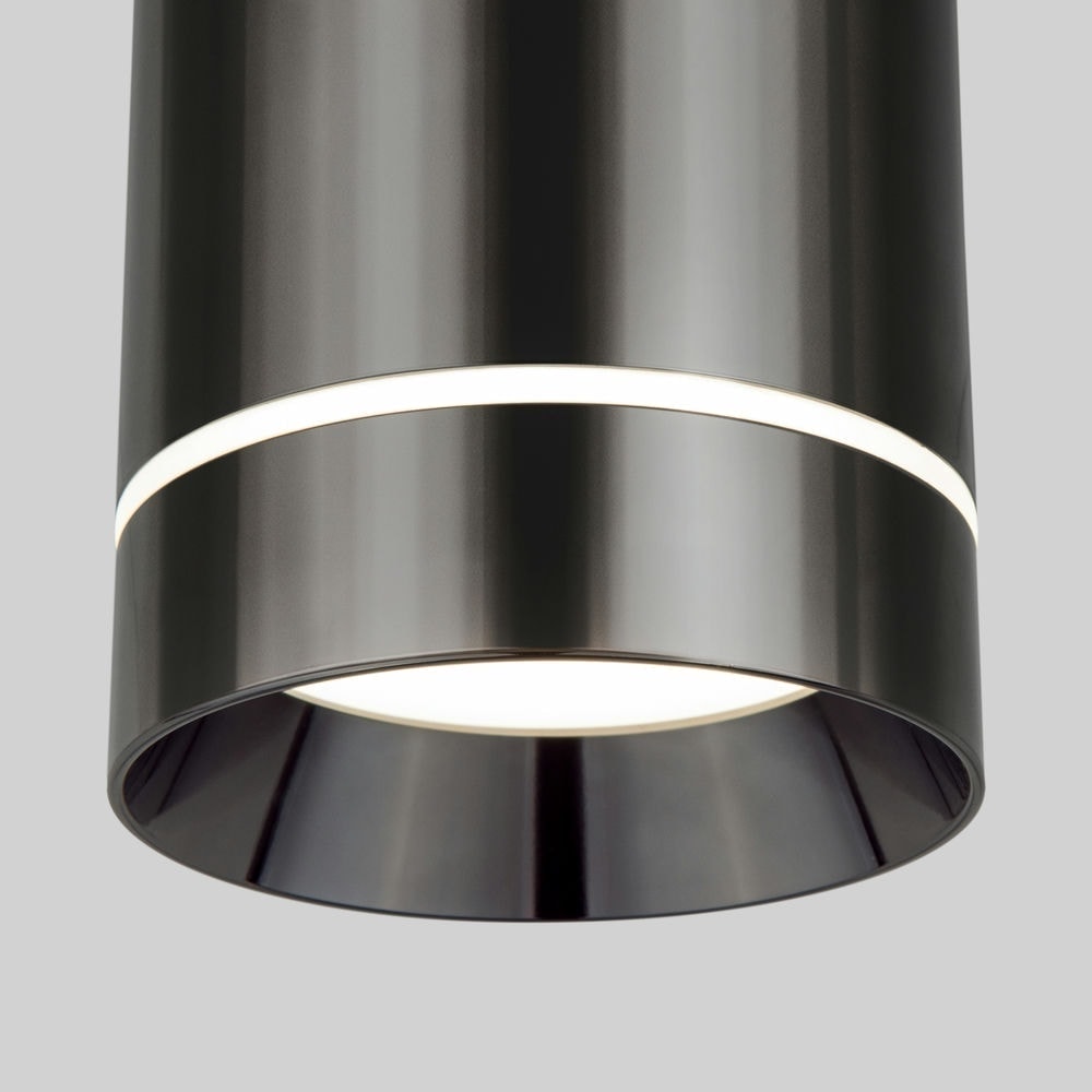Накладной светодиодный светильник DLR021 9W 4200K Черный жемчуг