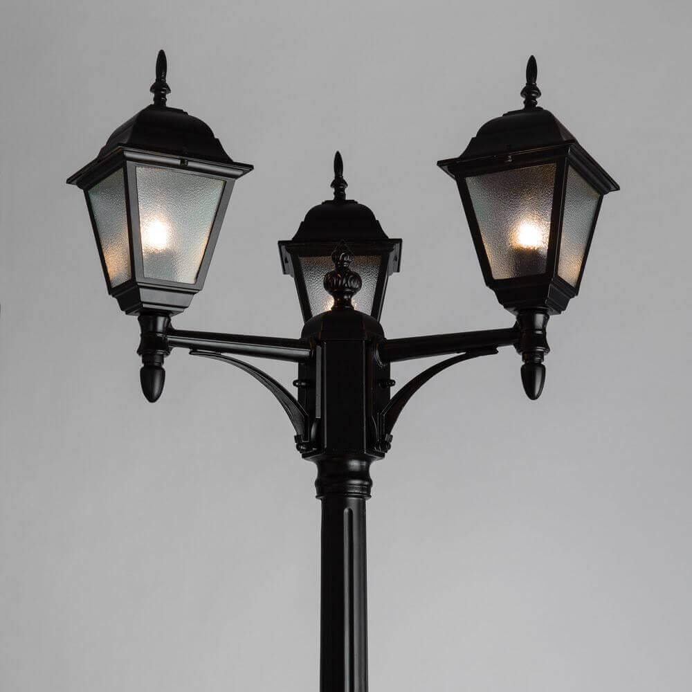 Садово-парковый светильник Arte Lamp Bremen A1017PA-3BK