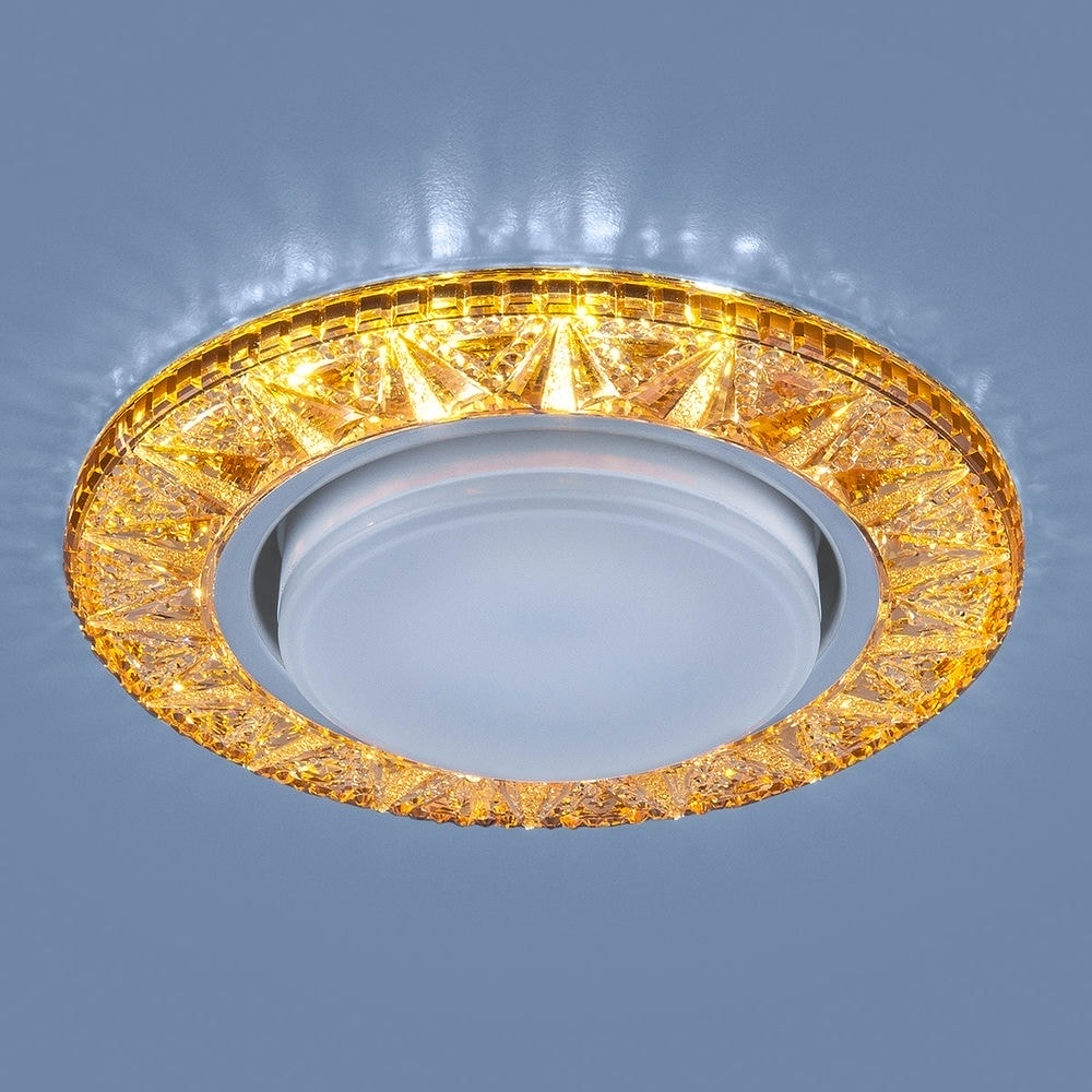 Точечный светодиодный светильник 3022 GX53 GD золото