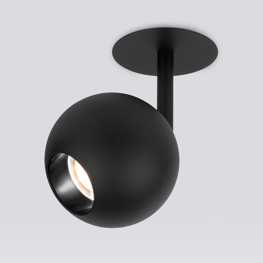 Встраиваемый светодиодный светильник черный 9926 LED