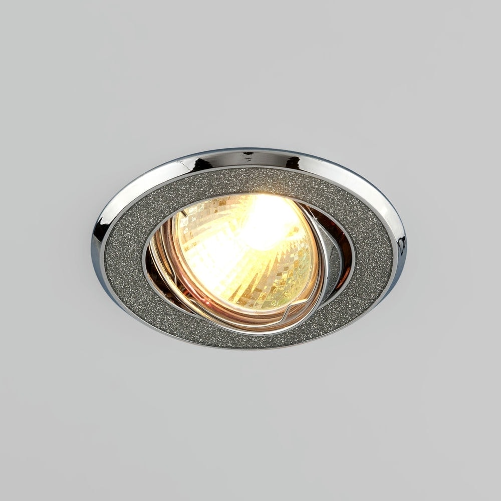 Встраиваемый точечный светильник 611 MR16 SL серебряный блеск/хром