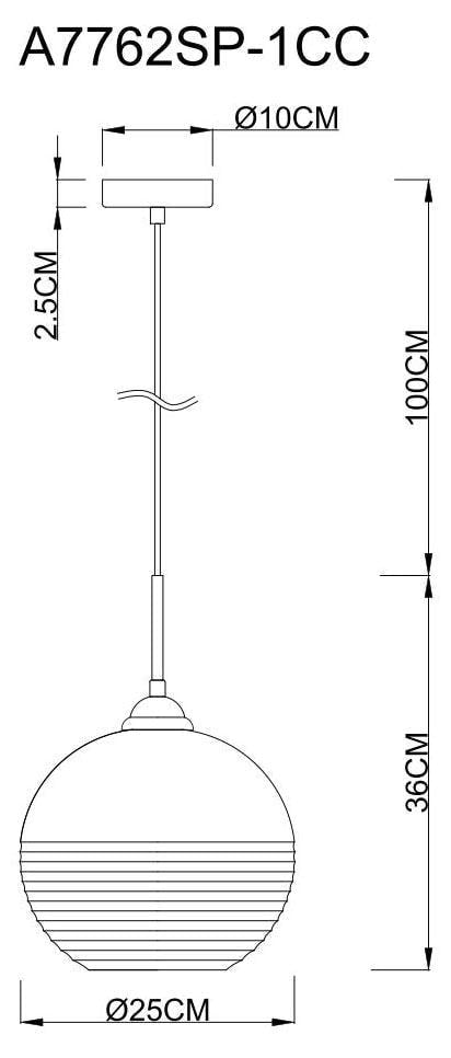 Подвесной светильник Arte Lamp Wave A7762SP-1CC