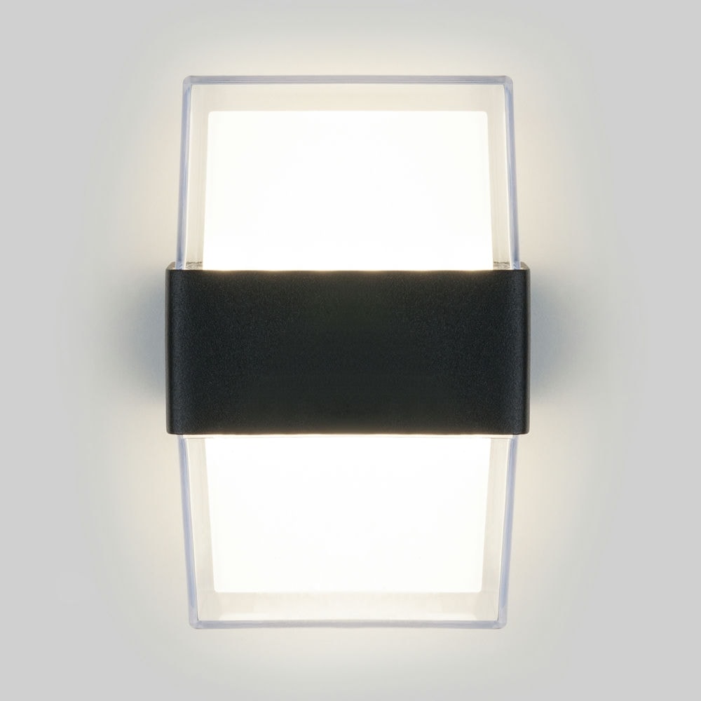 Уличный настенный светодиодный светильник  Maul чёрный 1519 TECHNO LED чёрный