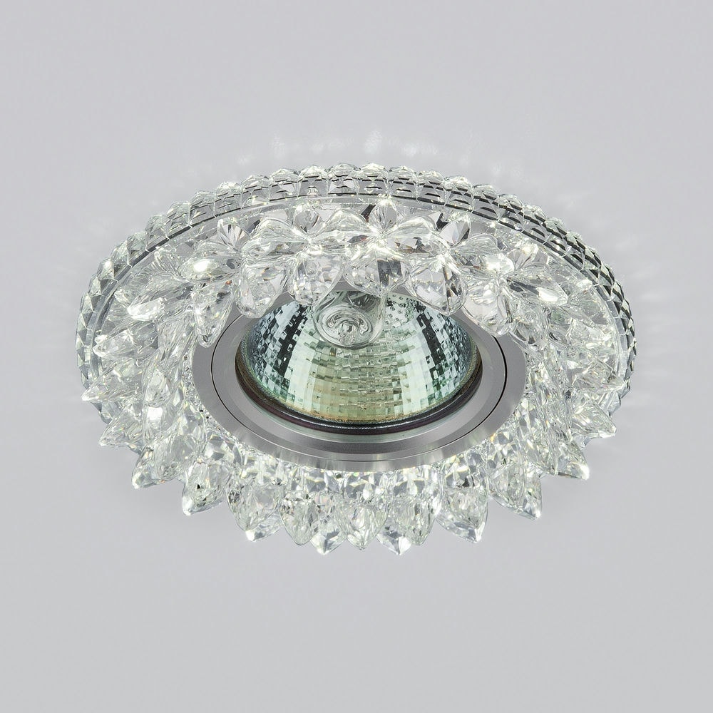Встраиваемый точечный светильник с LED подсветкой 2212 MR16 CL прозрачный