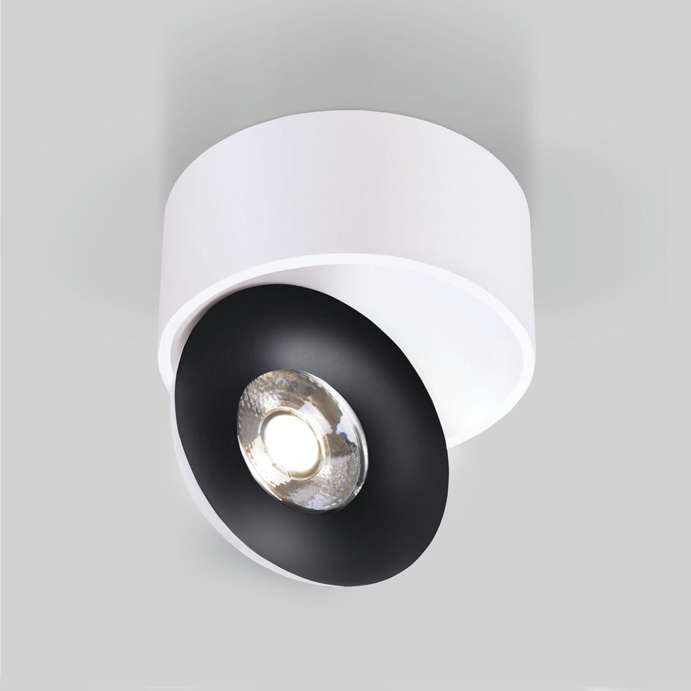 Накладной светодиодный светильник Glide белый/черный (25100/LED) 25100/LED