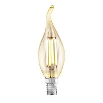 Лампа светодиодная филаментная Eglo E14 4W 2200К янтарь 11559