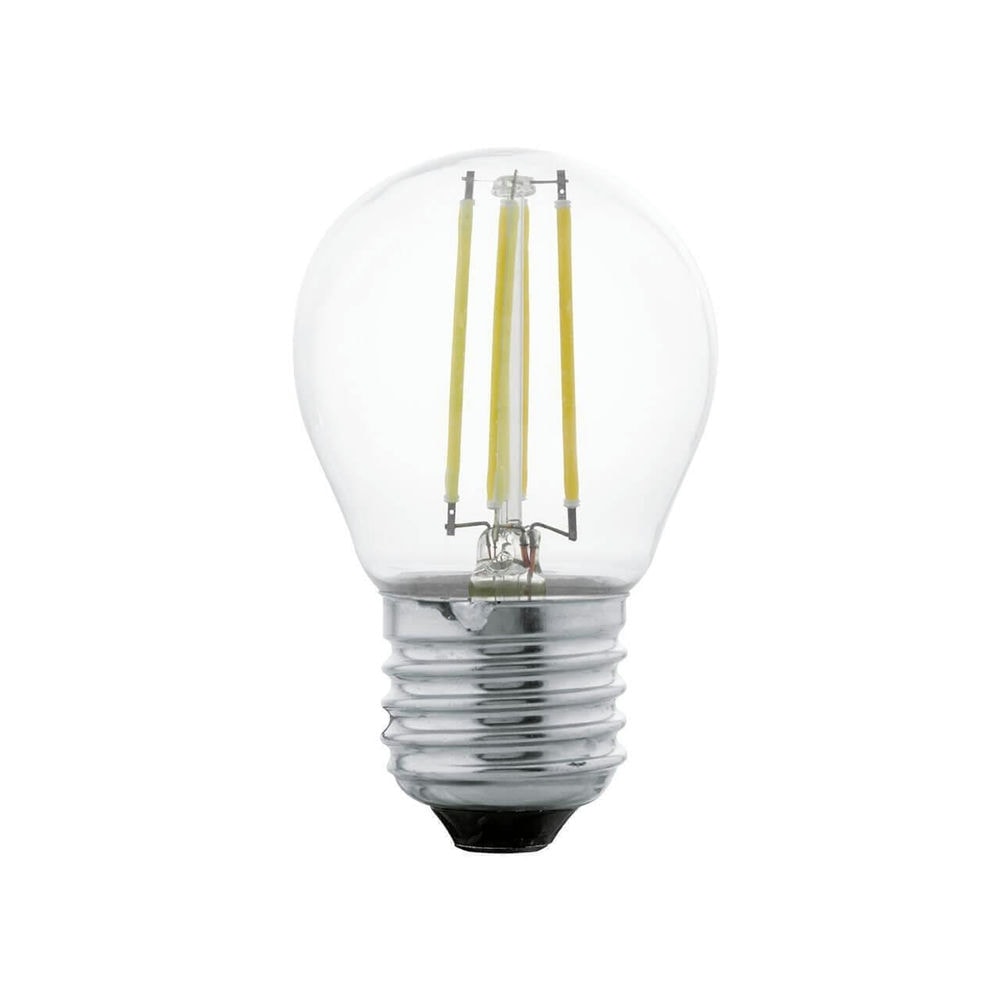 Лампа светодиодная филаментная Eglo E27 4W 2700К прозрачная 11498
