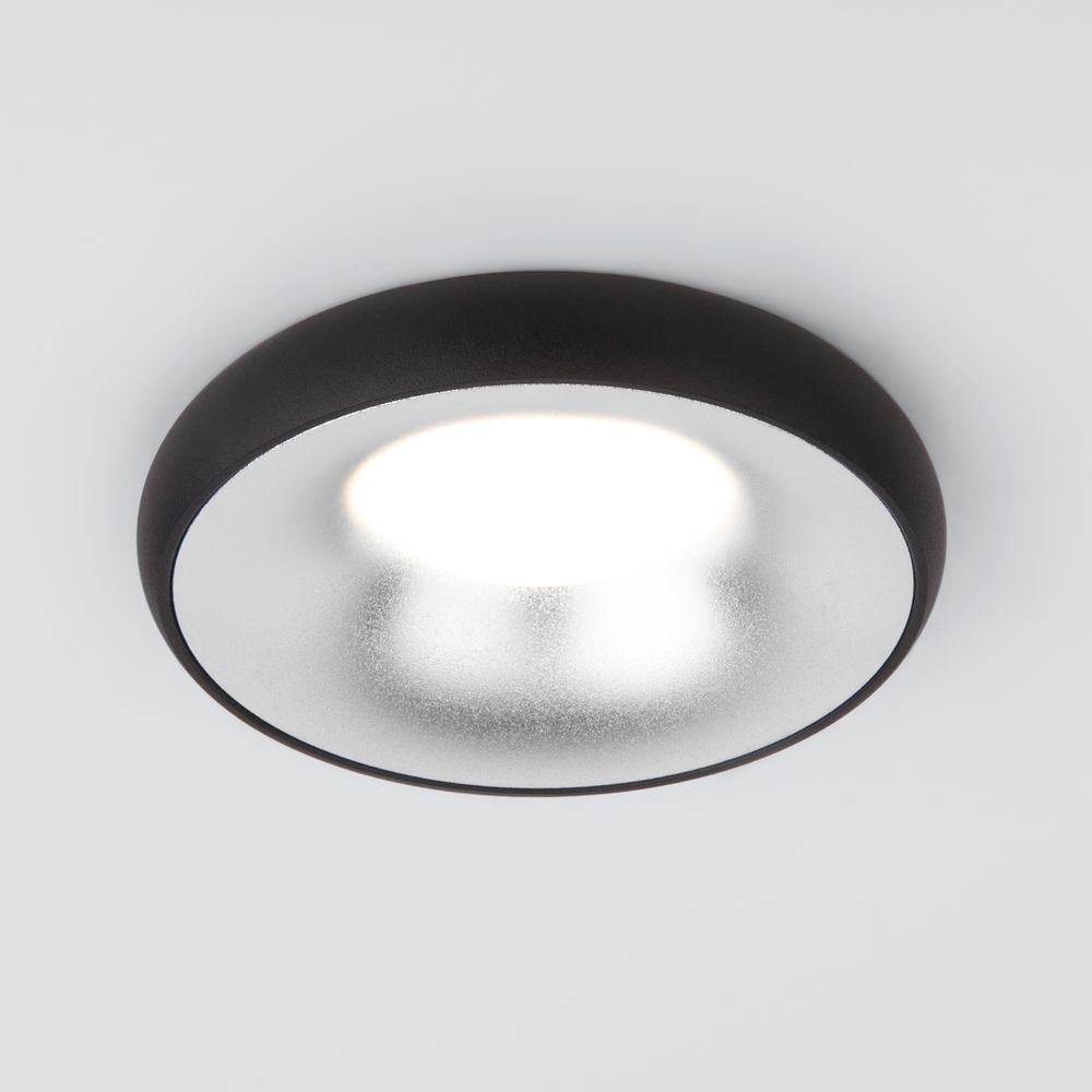 Встраиваемый точечный светильник 118 MR16 серебро/черный
