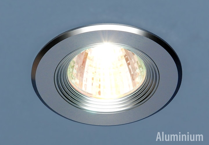 Точечный светильник из алюминия 5501 MR16 SS сатин серебро