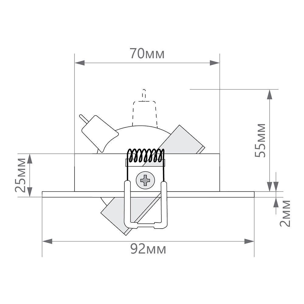 Встраиваемый светодиодный светильник Feron DL2811 32644