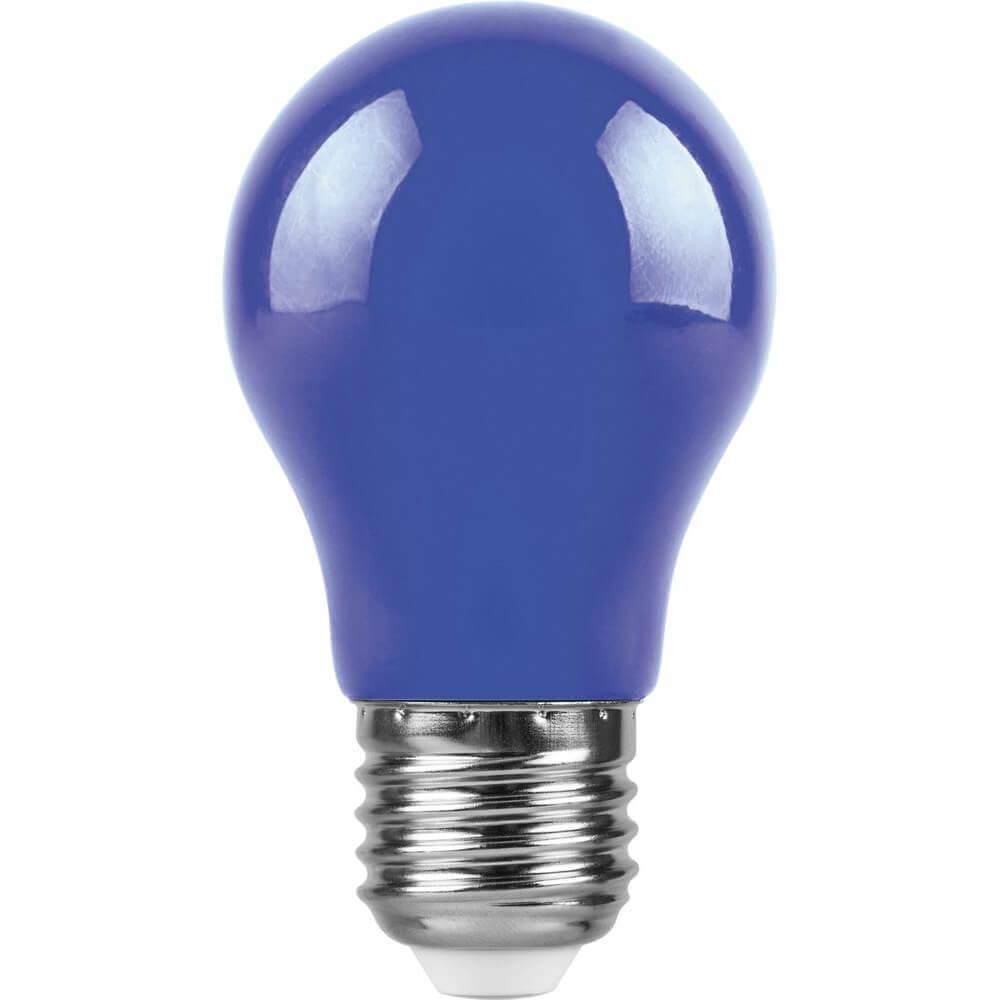 Лампа светодиодная Feron E27 3W синяя LB-375 25923